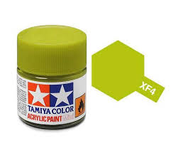 TAMIYA XF-4 Yellow Green Mini Acrylic 10ml - T81704