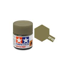 TAMIYA XF-49 Khaki Mini Acrylic 10ml - T81749