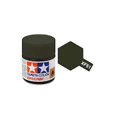 TAMIYA XF-51 Khaki Drab Mini Acrylic 10ml - T81751