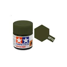 TAMIYA XF-74 Olive Drab Mini Acrylic 10ml - T81774